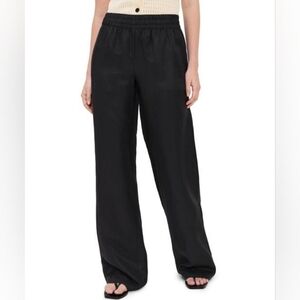 Anine Bing Wide Leg Black Soto Pants Womens XS